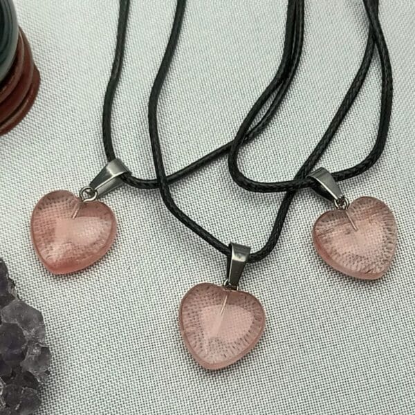 Colgantes Corazón de Piedra Natural - Imagen 2